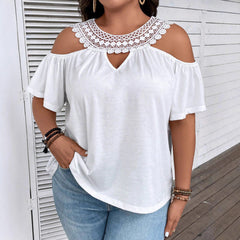 Women's Off-Shoulder Short-Sleeve Casual T-Shirt