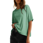 Women's Batwing Sleeve Basic Short Sleeve