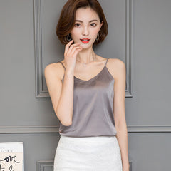 Women's Elegant Satin Tank Top
