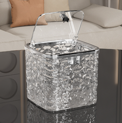 Desktop trash can-transparent-covered large l-1 pcs