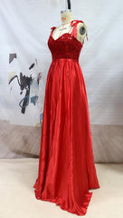 Women's Temperament Long Banquet Evening Dress Suspenders Sequined Large Skirt