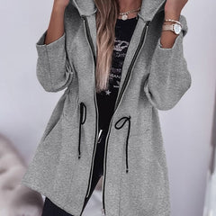 Fall Winter Fashion Casual Hooded Coat Women's Clothing