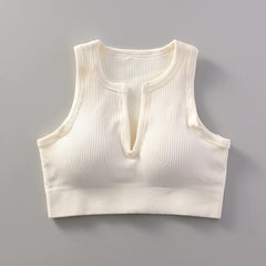 Nylon Seamless High-Elastic Sports Bra For Summer