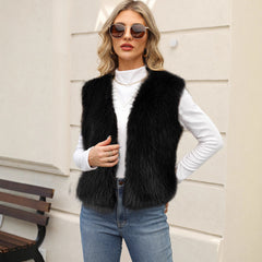 Eco-friendly Faux Fur Vest For Men And Women From Europe And The US