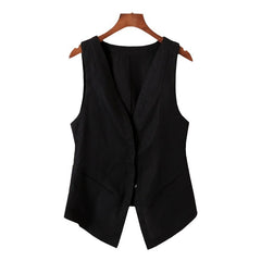 Women's Casual Linen Short VestUndershirt