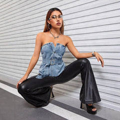Backless Hot Girl Tube Top
