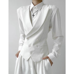 Women's Suit Vest For Young Women White Slim-fit Versatile And Exudes A Premium Sophisticated Vibe