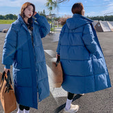 Loose Mid-length Puffer Down Jacket For Women