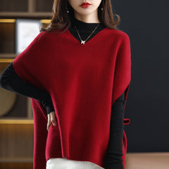 Women's Loose Solid-Colored Casual Knitted Vest