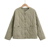 Women's Fashionable Casual Loose Cotton Padded Jacket