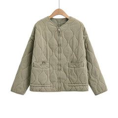 Women's Fashionable Casual Loose Cotton Padded Jacket