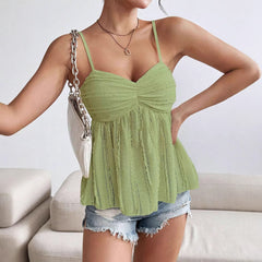 New Fashion Casual Chiffon Lace Lace Spaghetti-strap
