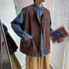 New Versatile Retro-chic Casual Corduroy Vest