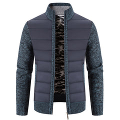 Men's Cardigan Sweater Stand Collar Sweater Coat