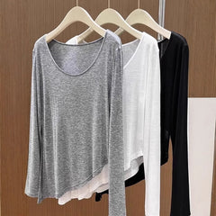 Spring Slimming Asymmetric Slit Designer Sun-Protective Jacket