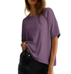 Women's Batwing Sleeve Basic Short Sleeve