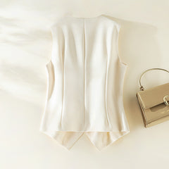 Versatile Chic Vest With A Designer Edgeperfect For Layering Inside Or Out