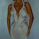 Sequined Banquet Dress Sheath Trailing Evening Dress