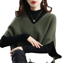 Women's Loose Solid-Colored Casual Knitted Vest
