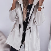 Fall Winter Fashion Casual Hooded Coat Women's Clothing