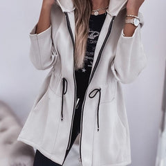 Fall Winter Fashion Casual Hooded Coat Women's Clothing