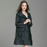 Men's And Women's New Japanese Style Autumn Winter Windbreaker With Foldable Cuffs