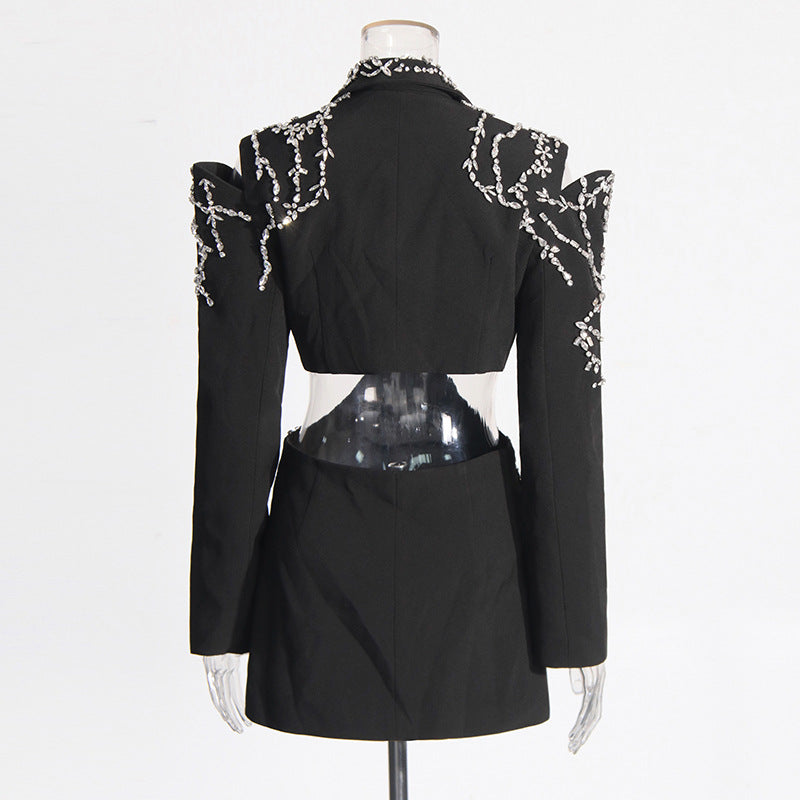 Spring New Long-Sleeve Midriff-Baring Coat