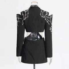 Spring New Long-Sleeve Midriff-Baring Coat