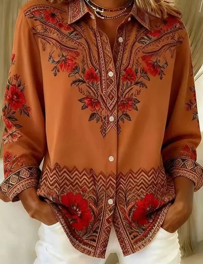 Willowbrook Plaid Long Sleeve Work Blouse