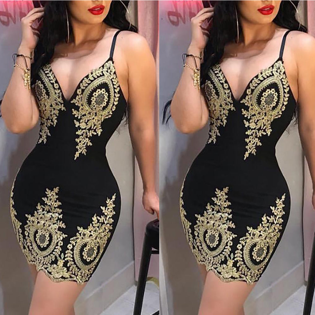 Suspender Dress Ladies Party Club Ladies