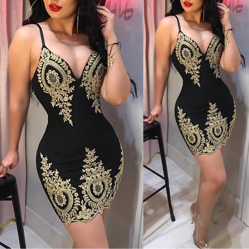 Suspender Dress Ladies Party Club Ladies