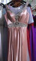 Women Sleeveless A-Line Elegant Wedding Party Formal Gowns Long Evening Dress