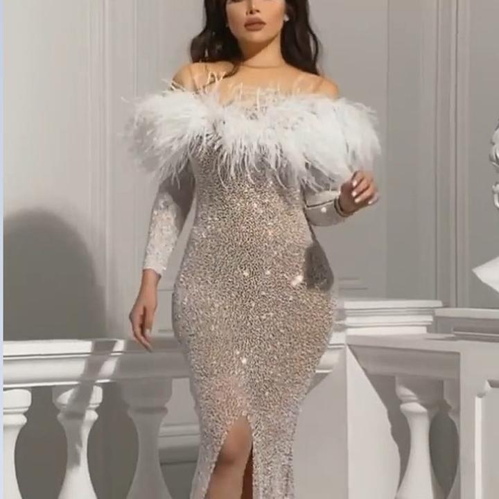 Sexy Sequin Party Dress For Ladies Party Evening Dress Fashion Dress