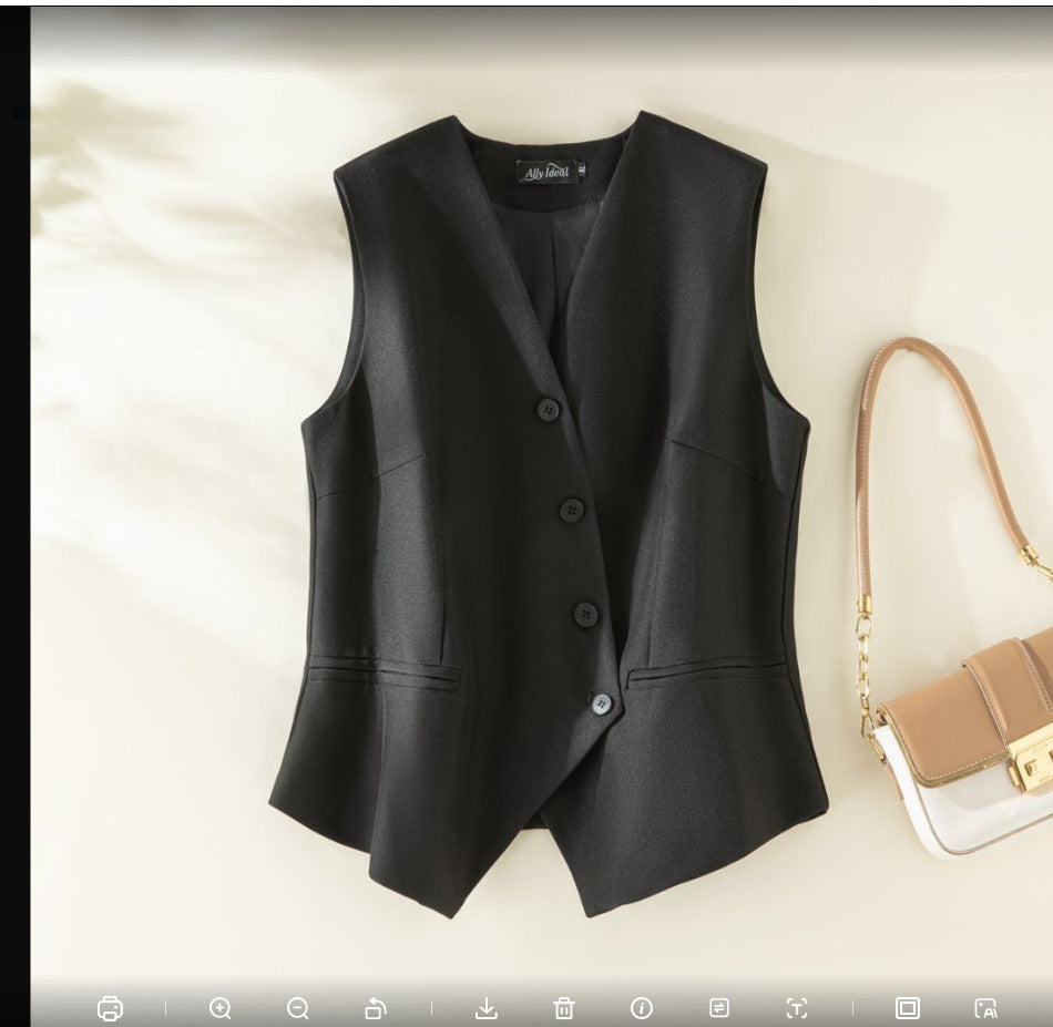 Versatile Chic Vest With A Designer Edgeperfect For Layering Inside Or Out
