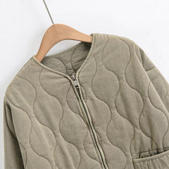 Women's Fashionable Casual Loose Cotton Padded Jacket