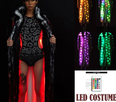 LED coat remote clothing