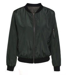 Solid color short style vertical collar leisure zipper jacket jacket jacket jacket jacket