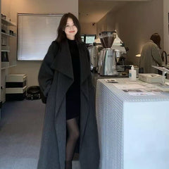 Fashionable Double-Faced Wool Coat For Women