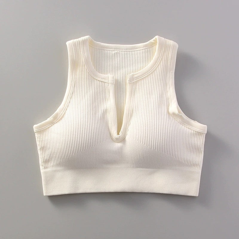 Nylon Seamless High-Elastic Sports Bra For Summer