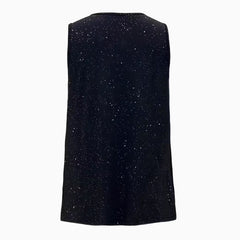 Elegant Personalized Buckle U-Neck Solid Color T-Shirt