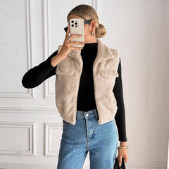 Stylish And Minimalist Short Vest For Women