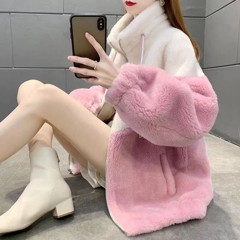 Women's Fashionable Loose Patchwork All-Match Coat