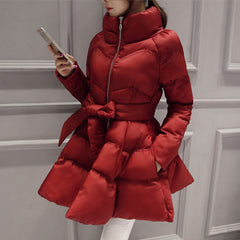 New Warm Cotton-padded Jacket Women's Slim Plus Size Waist Coat
