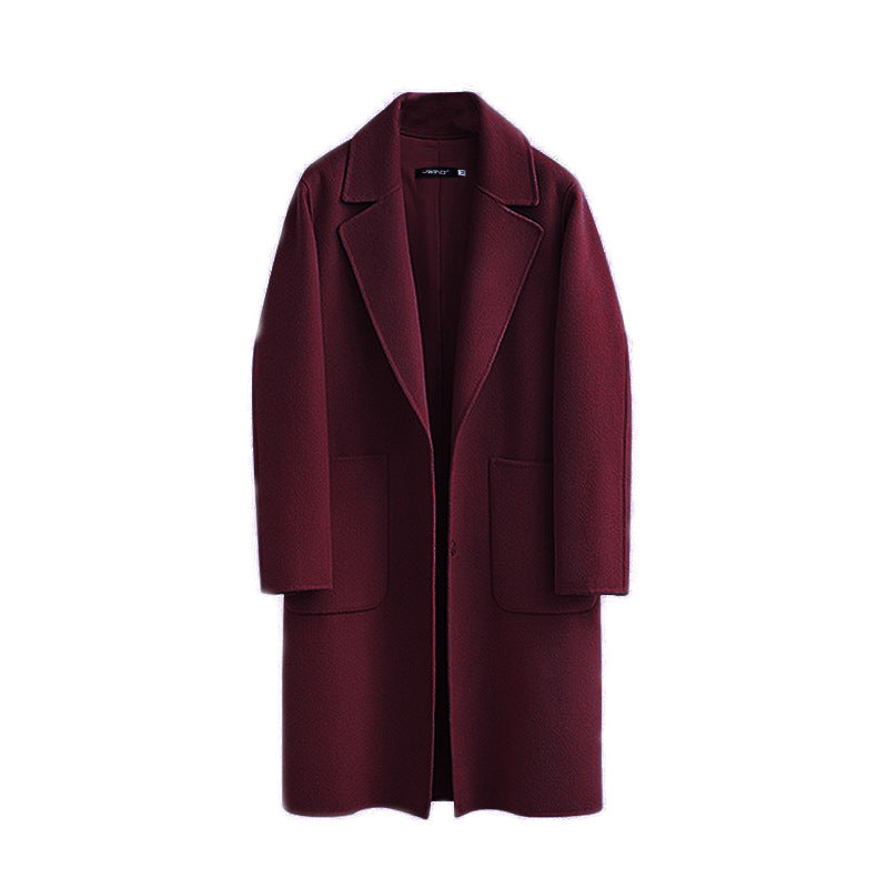 Autumn And Winter Reversible Woolen Coat Women