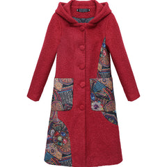 Interlock tweed jackets medium length for women