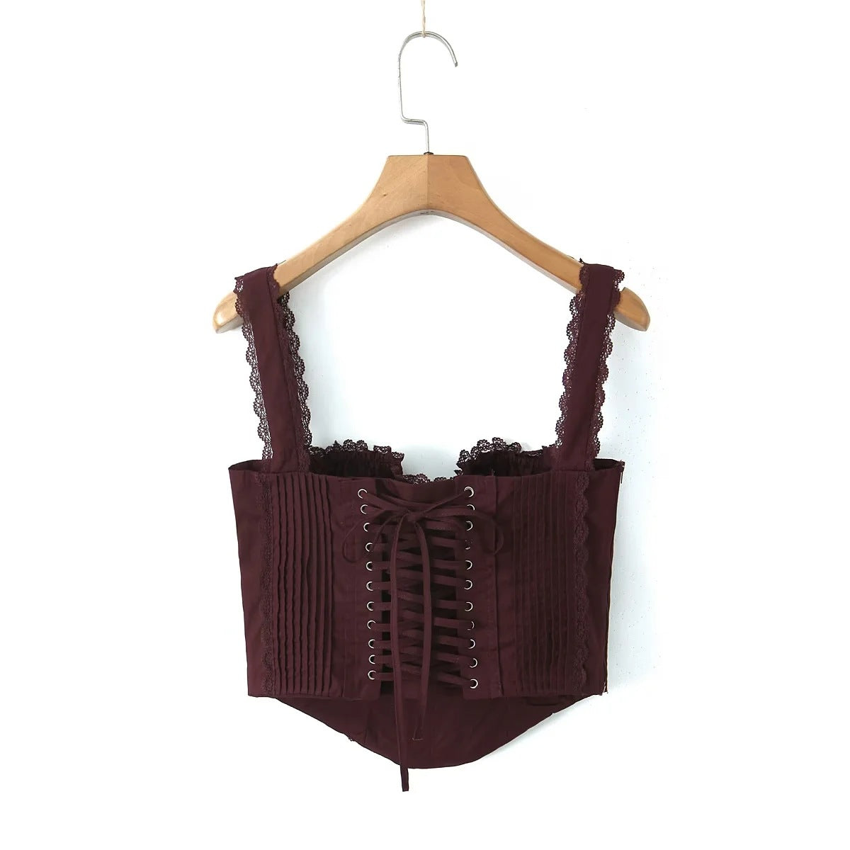 French Lace Trim Small Sling Vest