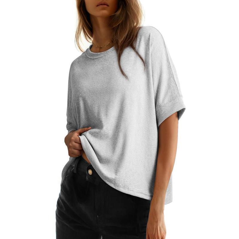Women's Batwing Sleeve Basic Short Sleeve