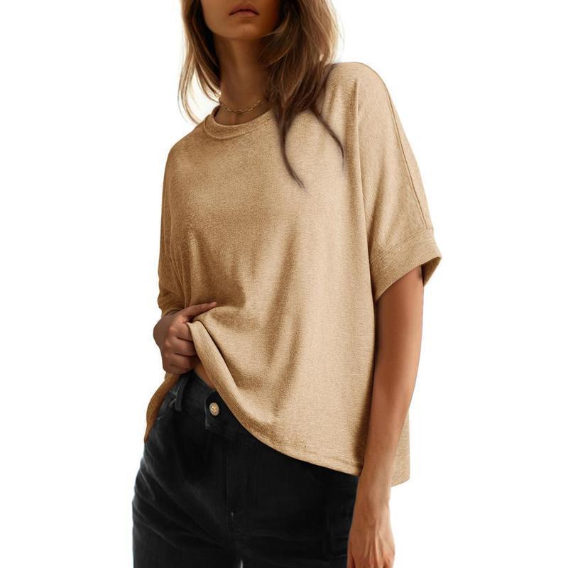 Women's Batwing Sleeve Basic Short Sleeve