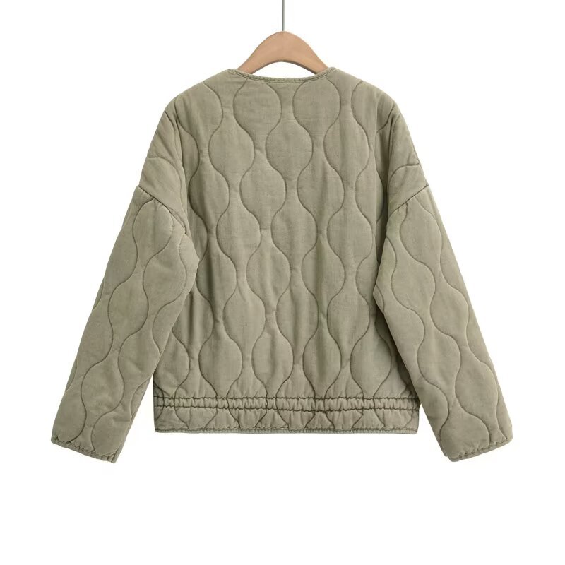 Women's Fashionable Casual Loose Cotton Padded Jacket