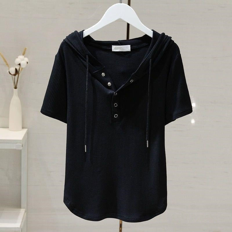 Fashionable Loose-fitting Figure-flattering T-shirtbase Layer